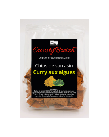 Chips de sarrasin - Curry aux algues 100g